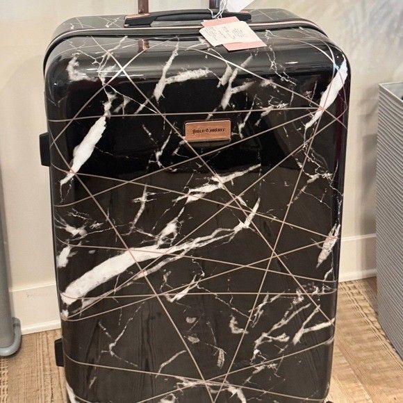 Juicy Couture Black and Gold Luggage spinner; travel bag size 24 - Picture 12 of 15